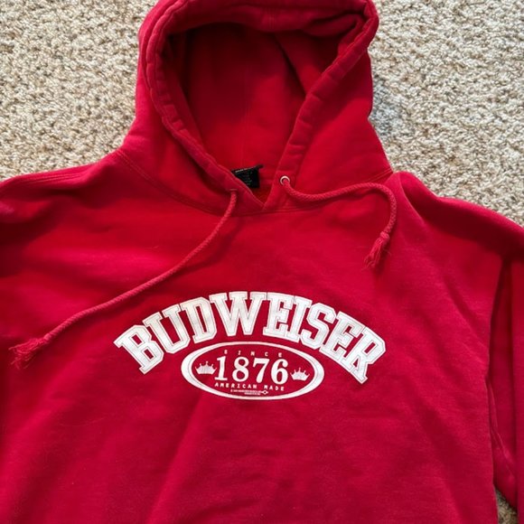 VINTAGE BUDWEISER SINCE 1876 HOODIE - Picture 3 of 12